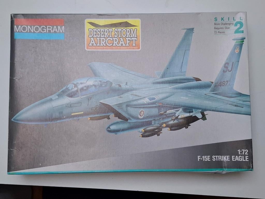 Monogram F-15E Strike Eagle 1:72 Modelbouw Vliegtuig, Overige merken, 1:72 tot 1:144, Nieuw, Ophalen of Verzenden