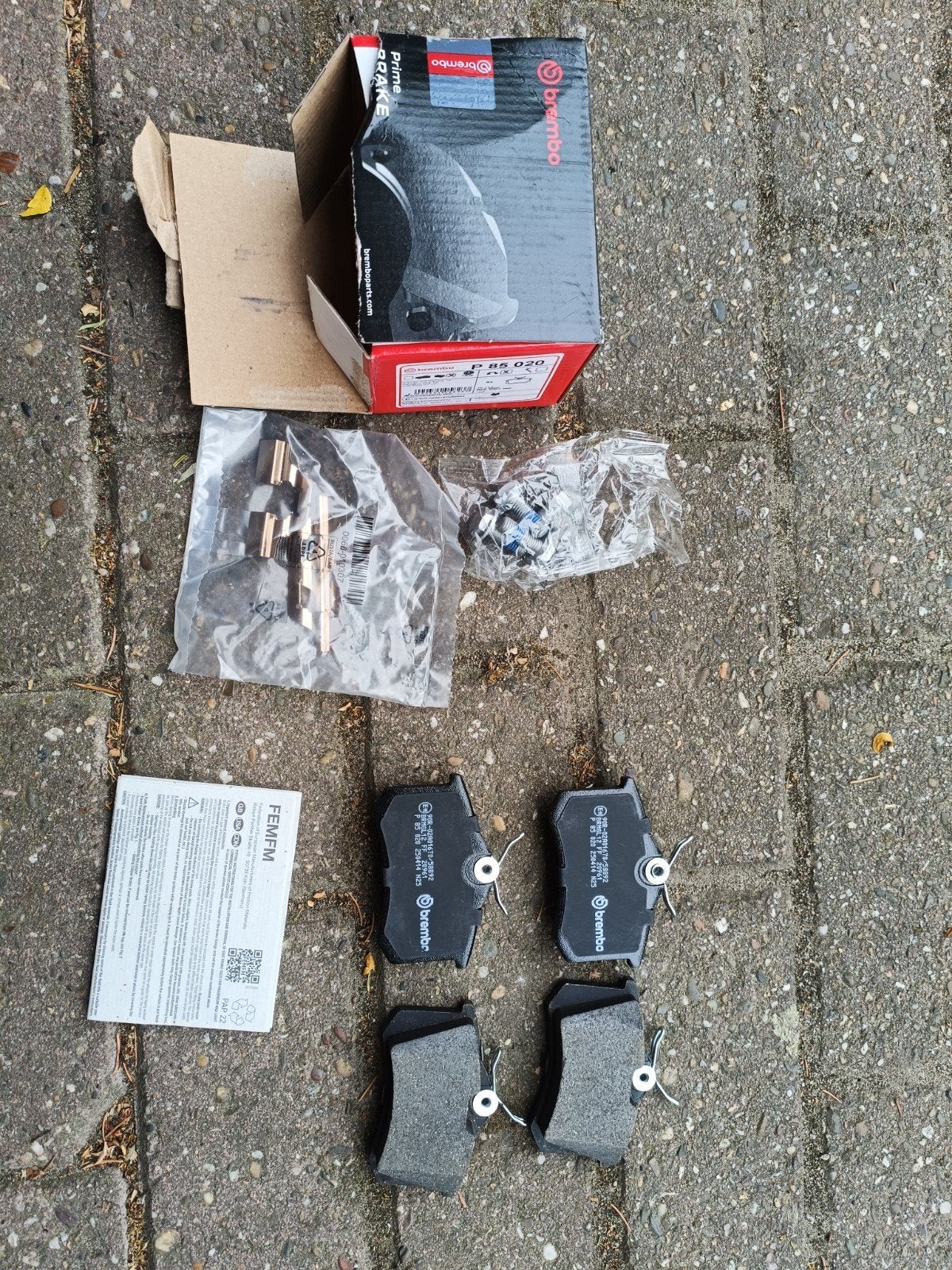 Brembo remblokken achter P85-020, Ophalen, Nieuw
