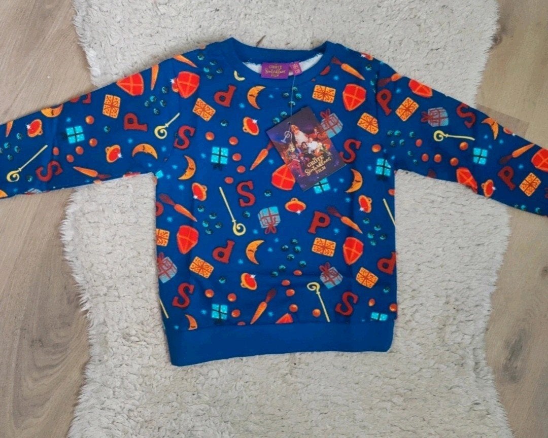 Nieuwe Sinterklaas trui maat 104/110 2x beschikbaar, Jongen of Meisje, Trui of Vest, Nieuw, Ophalen of Verzenden