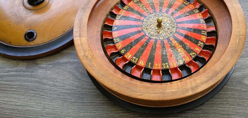 Omstreeks 1900 MINI MINIATUUR Café Spel Franse Roulette, Antiek en Kunst, Ophalen of Verzenden