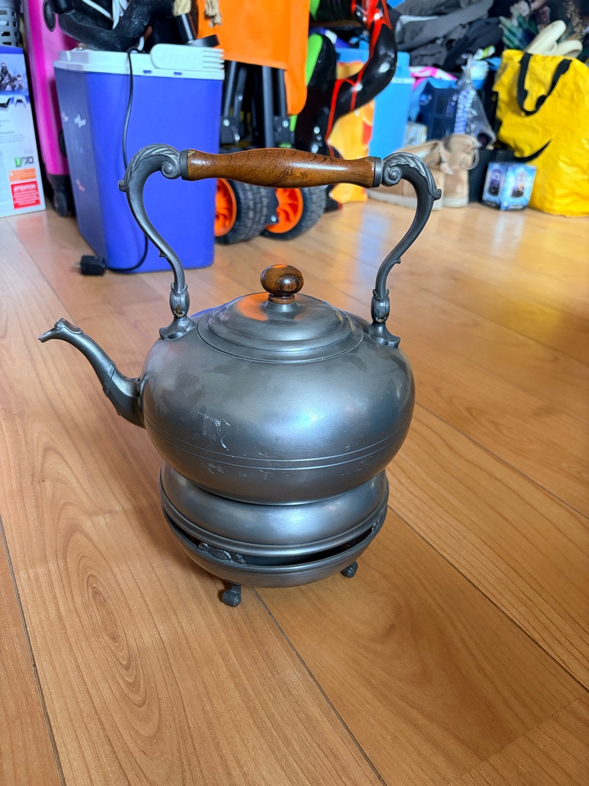 Antieke Daalderop Kraantjeskan / Samovar - Royal Holland Pew, Ophalen of Verzenden