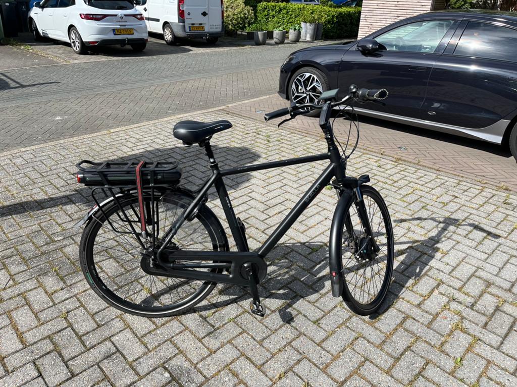 Stella Vicenza Black FDST Superior elektrische herenfiets, Fietsen en Brommers, Elektrische fietsen, Gebruikt, 50 km per accu of meer