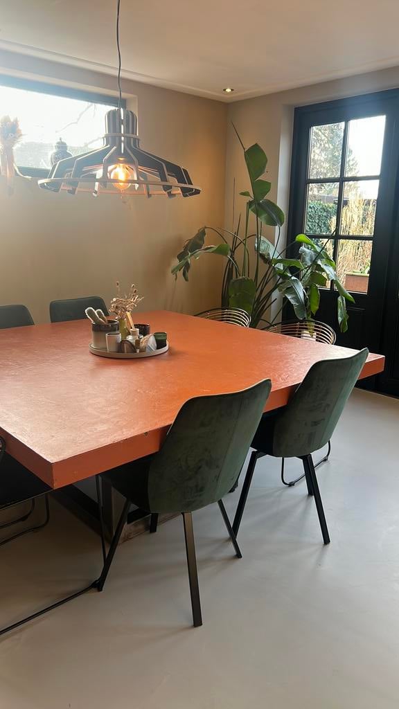 Vierkante eettafel 180x180 8 persoons, Ophalen, Overige materialen, 150 tot 200 cm, Vierkant