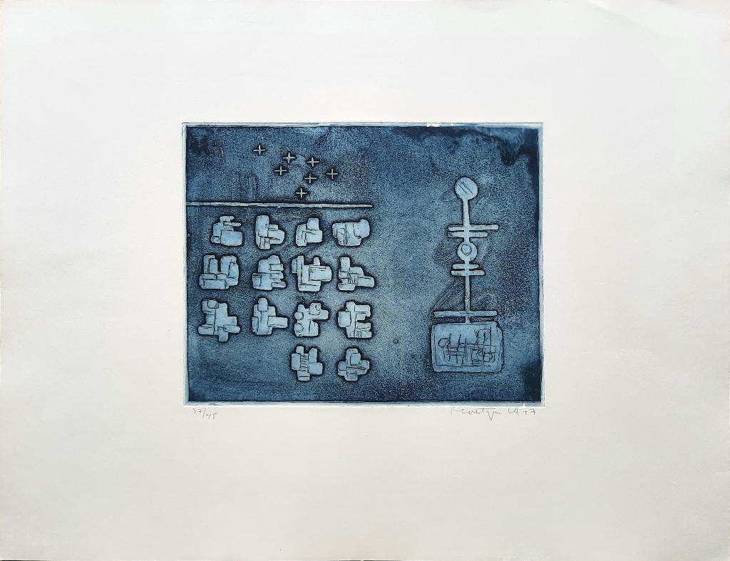 Pour la femme inconnue - Lettre d'amour 37/45 Jan Montyn, Antiek en Kunst, Kunst | Etsen en Gravures, Mythologie, Gesigneerd, 50 cm