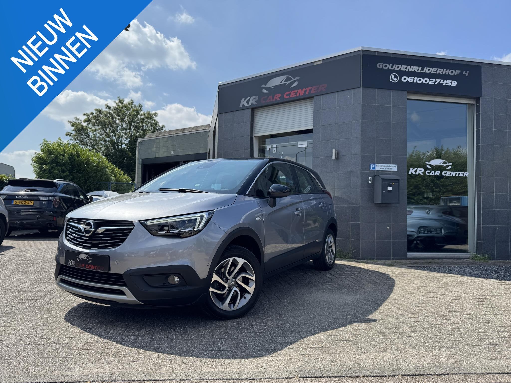 Opel Crossland X 1.2 Turbo LED-HUD-CARPLAY-CLIMA-STOELVRM, Gebruikt, 1199 cc, Bedrijf, 1180 kg