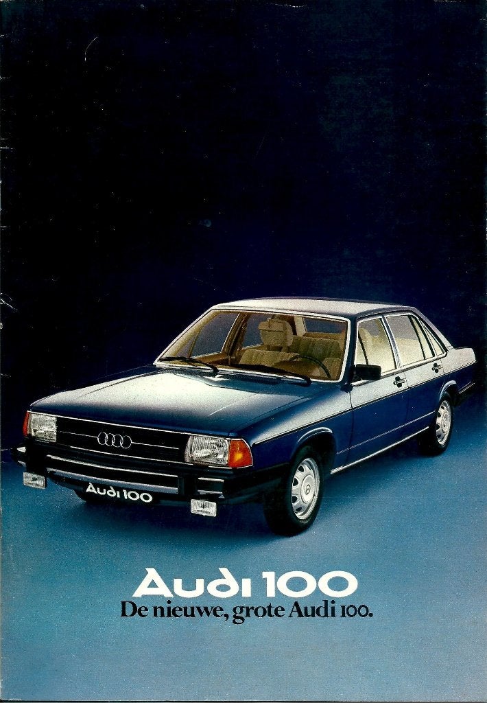Brochure Audi 100 1976, Ophalen of Verzenden, Gelezen, Audi