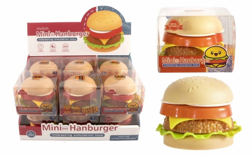 PARTIJ HAMBURGER 8,5CM IN DISPLAYBOX, ., Nieuw, Ophalen of Verzenden, .