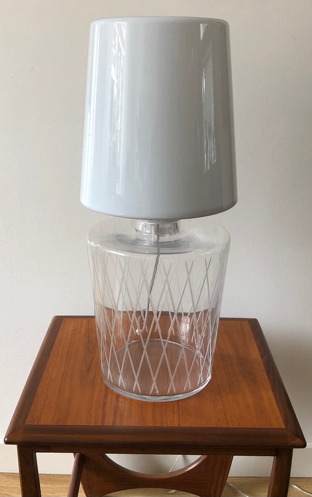 Anne Nilsson voor IKEA STOCKHOLM – Vintage Design Tafellamp, Ophalen of Verzenden, IKEA, Design, Glas