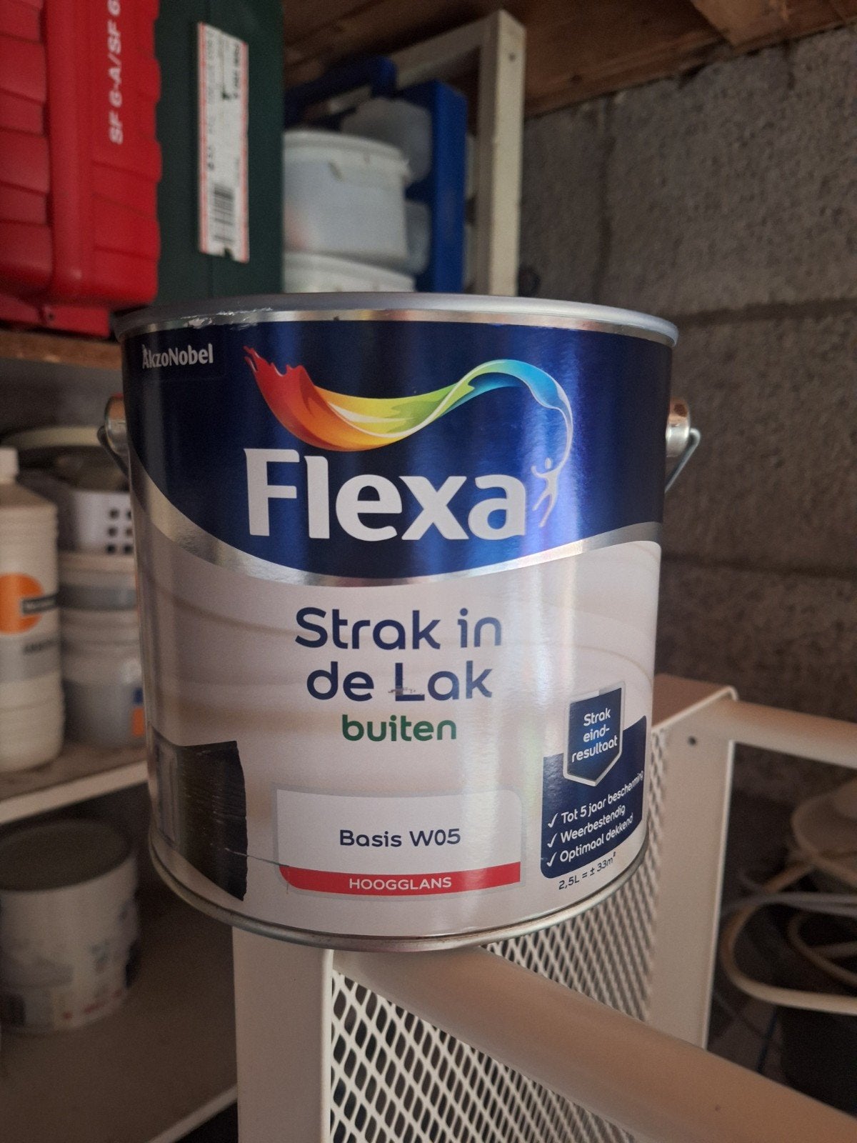 nieuwe bus flexa strak in de lak buiten ral 9003, Ophalen of Verzenden, Nieuw, Wit, Lak