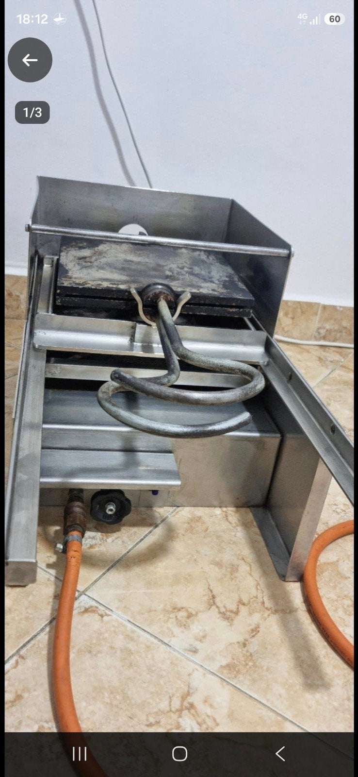 Professioneel GAS-stroopwafelijzer + Geheim Recept, Ophalen, Gebruikt