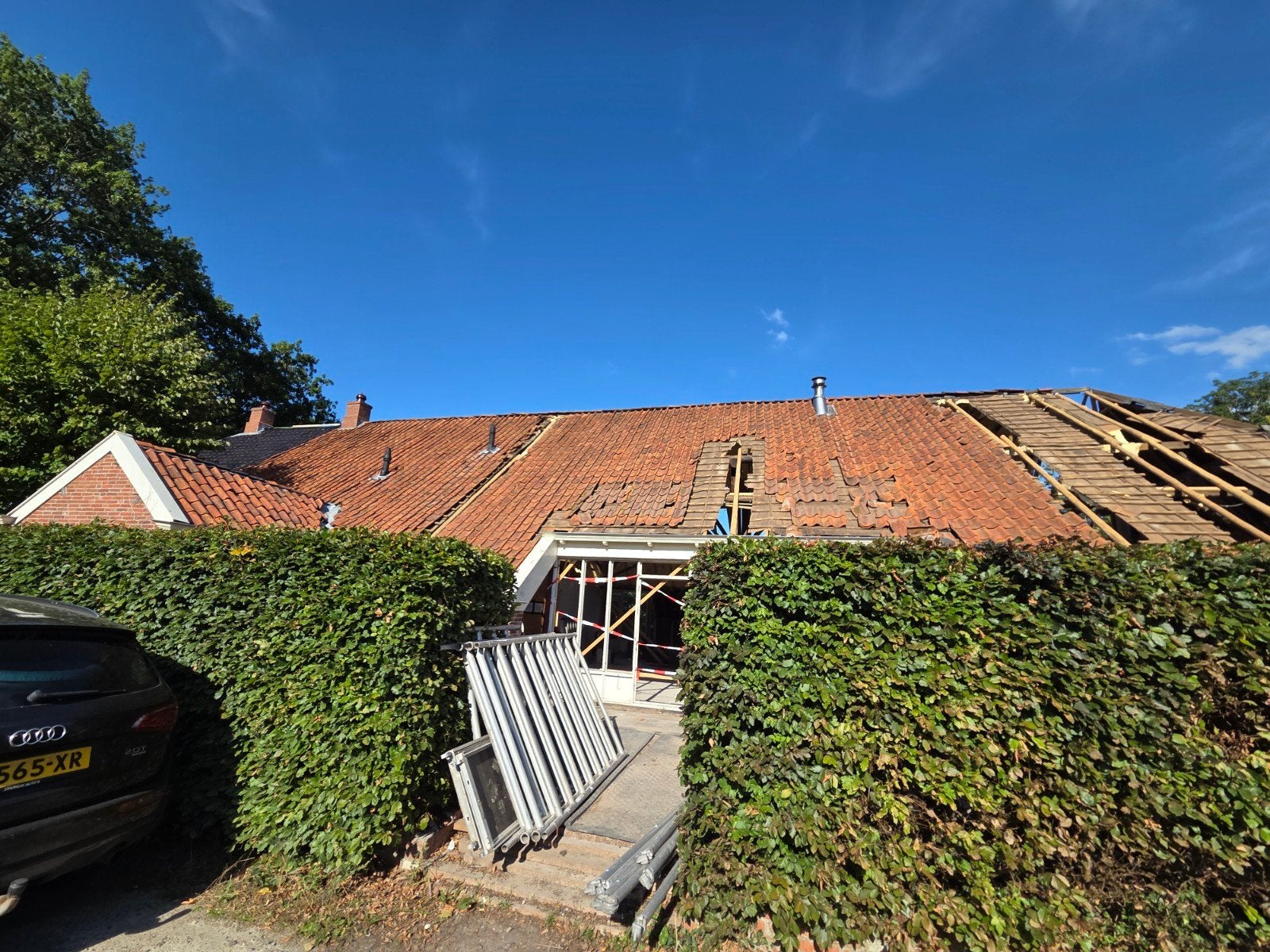 Oude dakpannen / grote partij oud Hollandse pannen, Ophalen, Gebruikt, Steen of Klei, 15 m² of meer