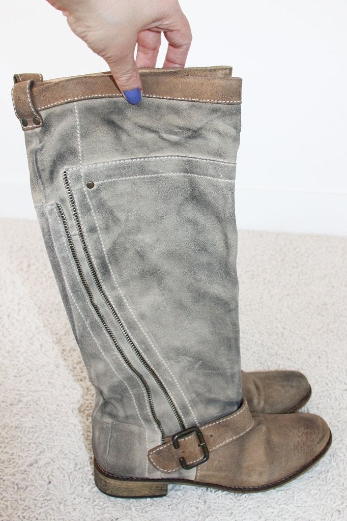 Zeer Mooie Suede SPM Dames Laarzen - 30 (Maat 39) € 45,-, Kleding | Dames, Schoenen, Hoge laarzen, Overige kleuren, SPM, Ophalen of Verzenden