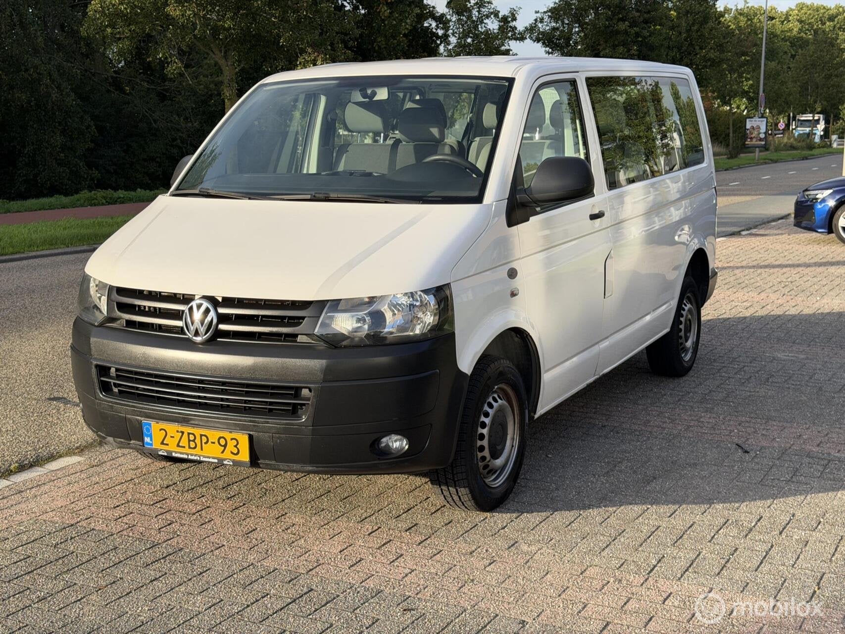 Volkswagen Transporter Kombi 2.0 Benzine / 9-PERSOONS, Auto's, Euro 6, 116 pk, Wit, Origineel Nederlands