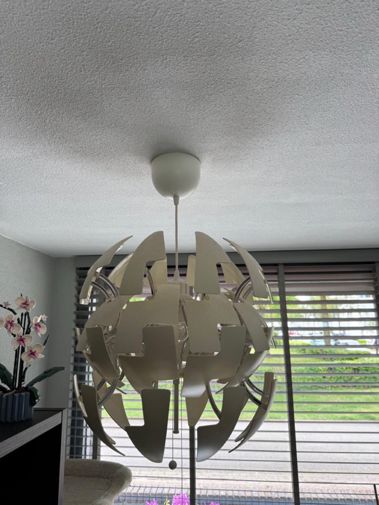 IKEA PS 2014 Hanglamp - Wit, open en dicht te doen, Ophalen, Gebruikt, Kunststof, Minder dan 50 cm