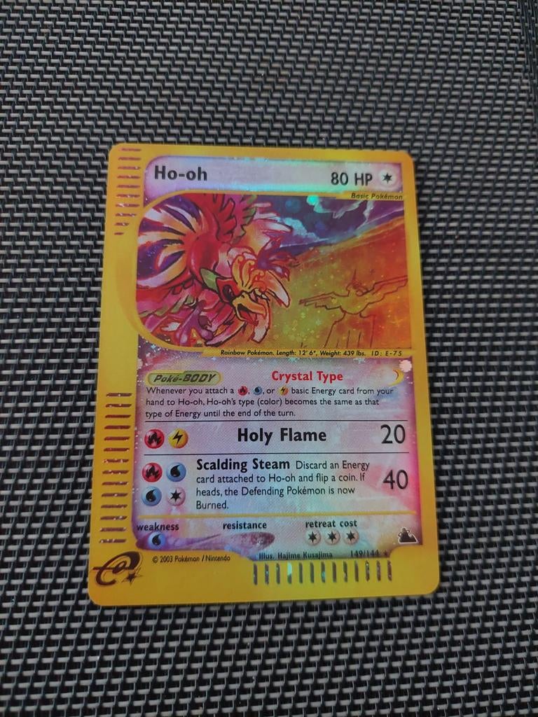 Ho-oh skyridge holo kaart proxy, Ophalen of Verzenden, Zo goed als nieuw, Losse kaart, Foil