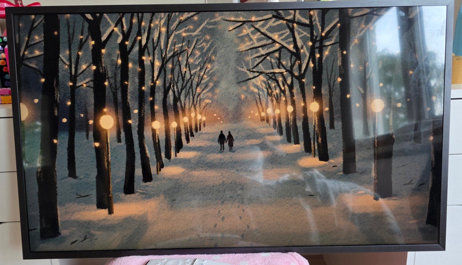 Samsung Frame 32 inch, Ophalen, 50 Hz, Zo goed als nieuw, Samsung