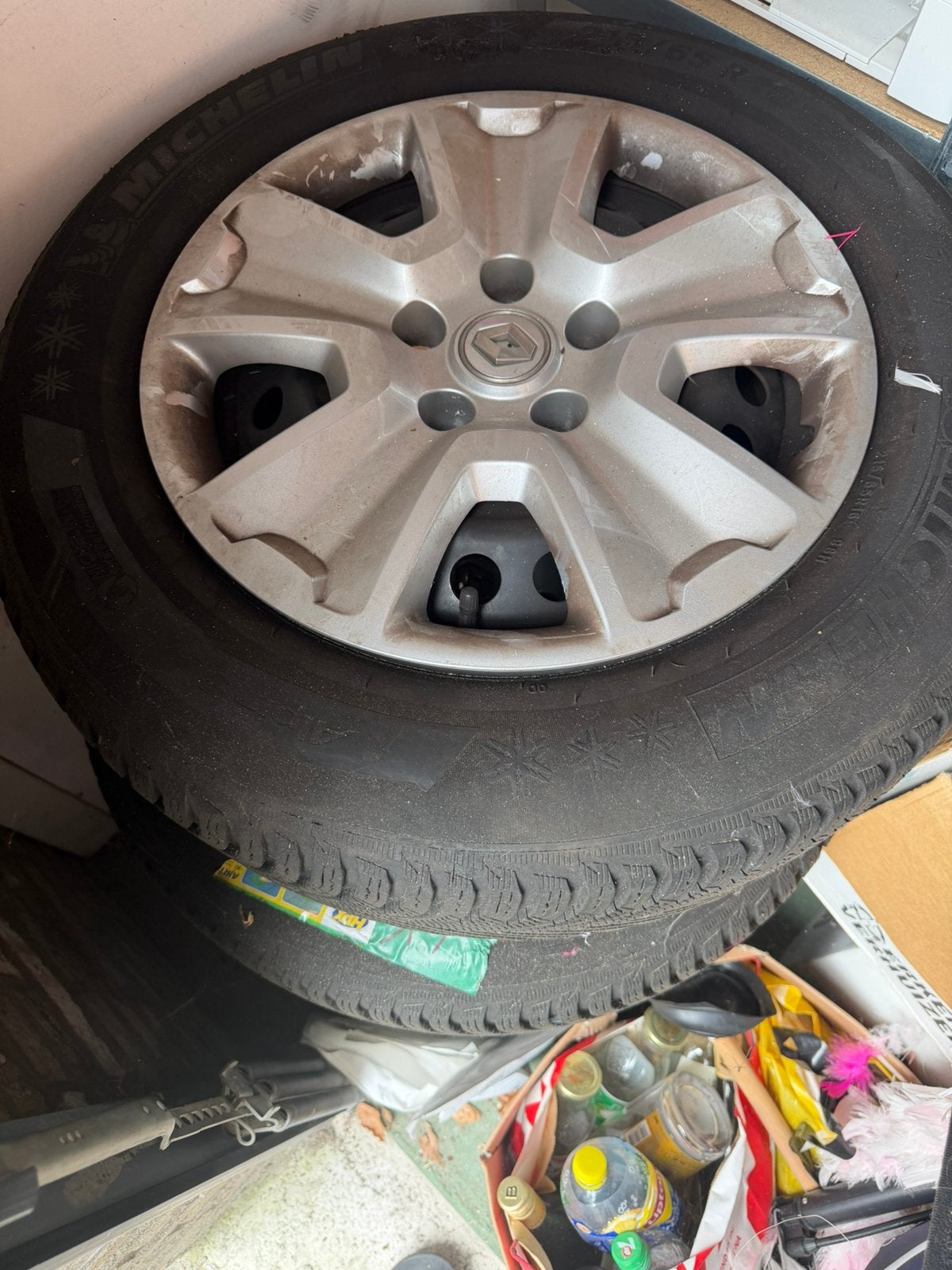 Renault winterbanden set met velg, Auto-onderdelen, Banden en Velgen, Ophalen, 15 inch, Banden en Velgen, Winterbanden