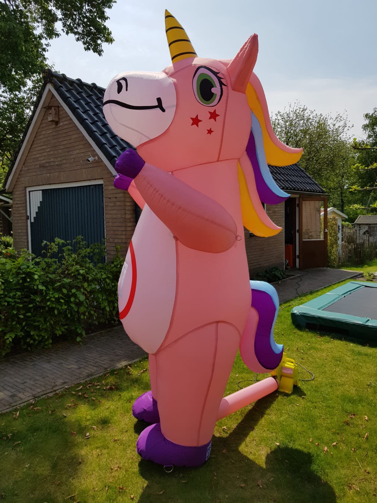 Leuke kinder opblaasbare feestartikelen dino of unicorn, Ophalen, Zo goed als nieuw, Verjaardag