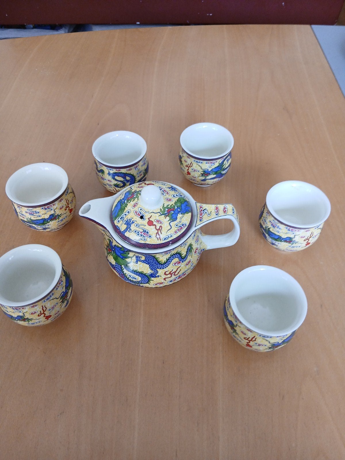 Vintage dragon porselein theepotje, Ophalen of Verzenden