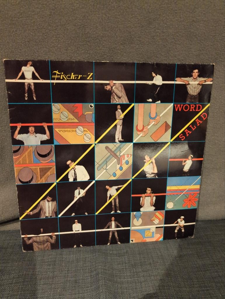 LP - Fischer-Z - Word Salad, Cd's en Dvd's, Ophalen of Verzenden, Gebruikt, Overige formaten, Poprock