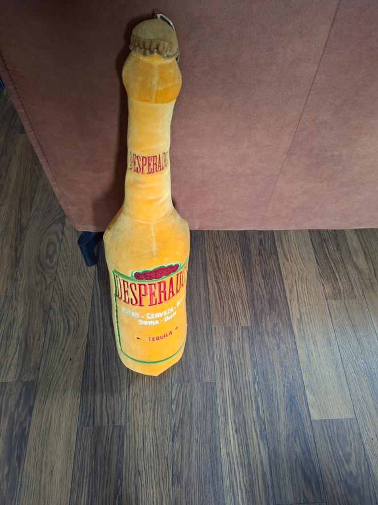 Grote Desperados fles knuffel/kussen, Ophalen of Verzenden, Gebruikt