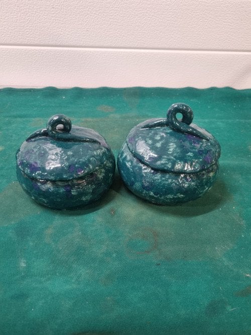 potten groen blauw gebakken, Ophalen of Verzenden, 'T Olde Gre-j, Info@toldegrej.nl, Endepoelstraat 20f Didam
