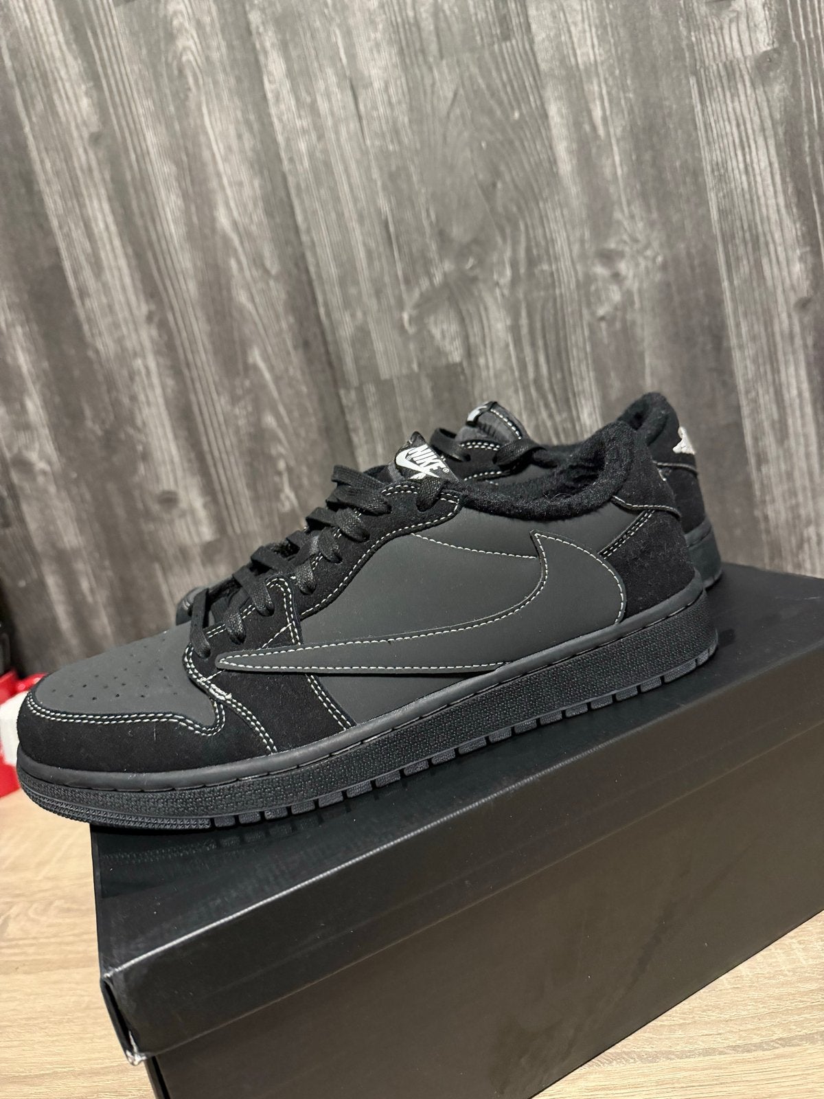 Nike Air Jordan 1 Low Travis Scott Black Phantom, Ophalen of Verzenden, Nieuw, Zwart, Sneakers of Gympen