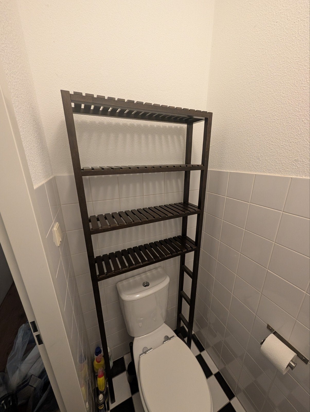 Bamboe badkamerrek boven toilet - IKEA Molger, Ophalen