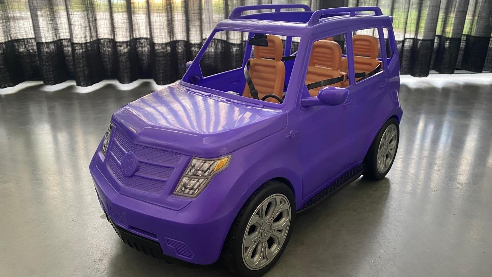 Paarse speelgoedauto voor poppen, Ophalen of Verzenden, Gebruikt