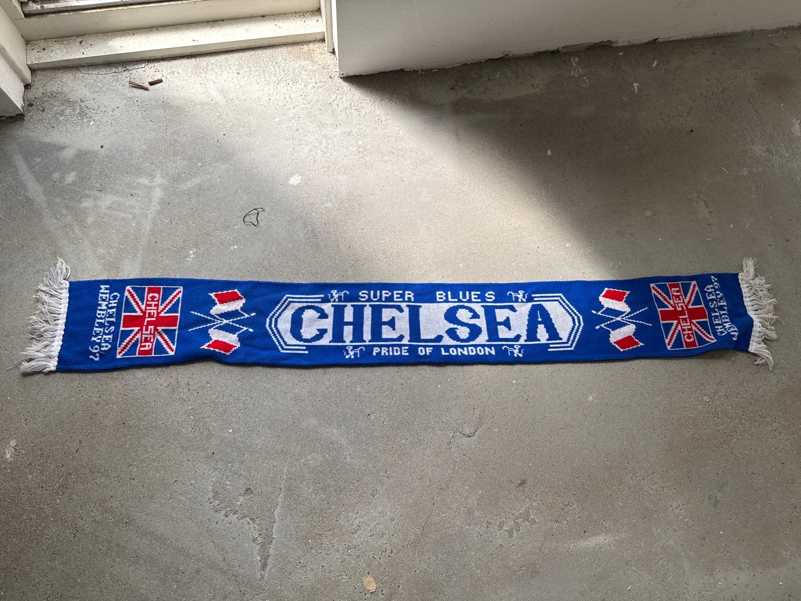 Chelsea FC Sjaal - Super Blues Wembley '97, Ophalen of Verzenden, Zo goed als nieuw