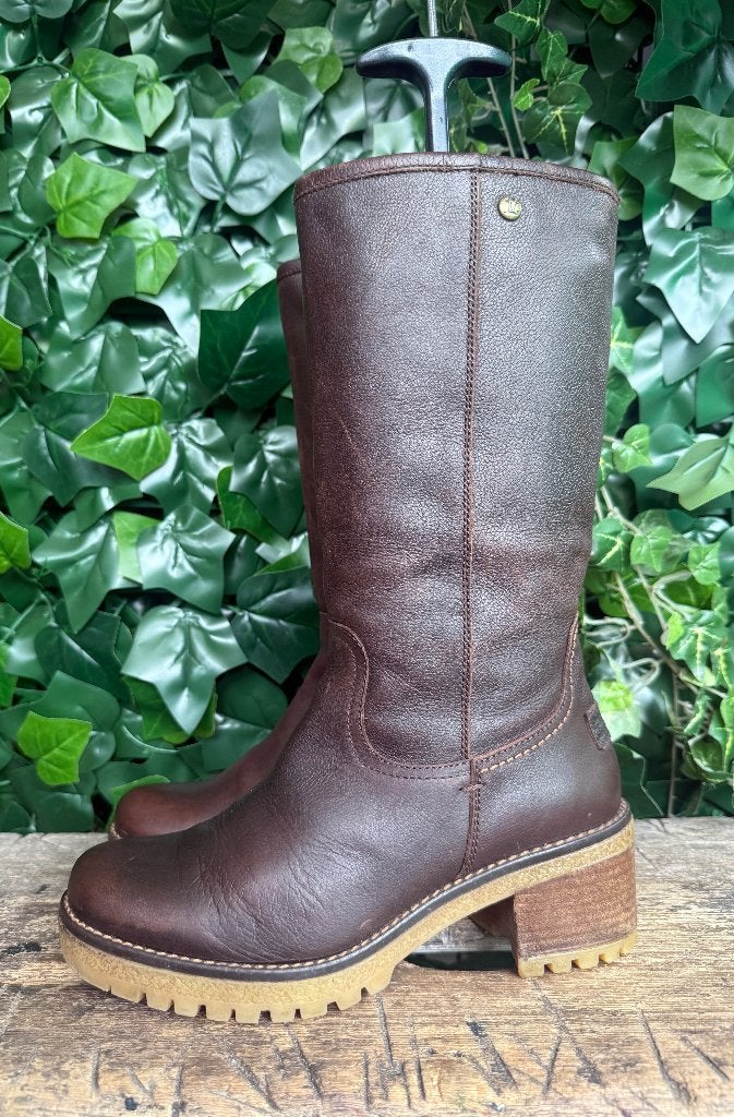 zo goed als nieuw leren laarzen van panama jack, maat 37, Kleding | Dames, Schoenen, Hoge laarzen, Bruin, Ophalen of Verzenden