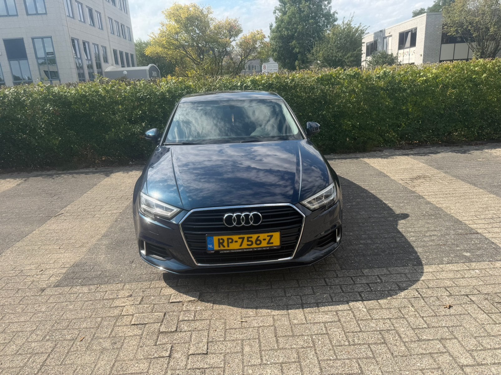 Audi A3 1.0 Tfsi 116pk S Tronic 2018 Blauw, Auto's, Audi, Zwart, Blauw, Origineel Nederlands, 1180 kg