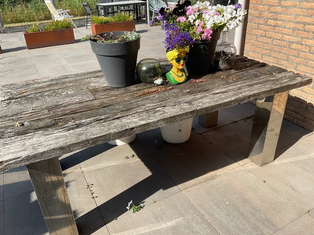 Leuke boomstamtafel, Ophalen, Gebruikt, Rechthoekig, Hout