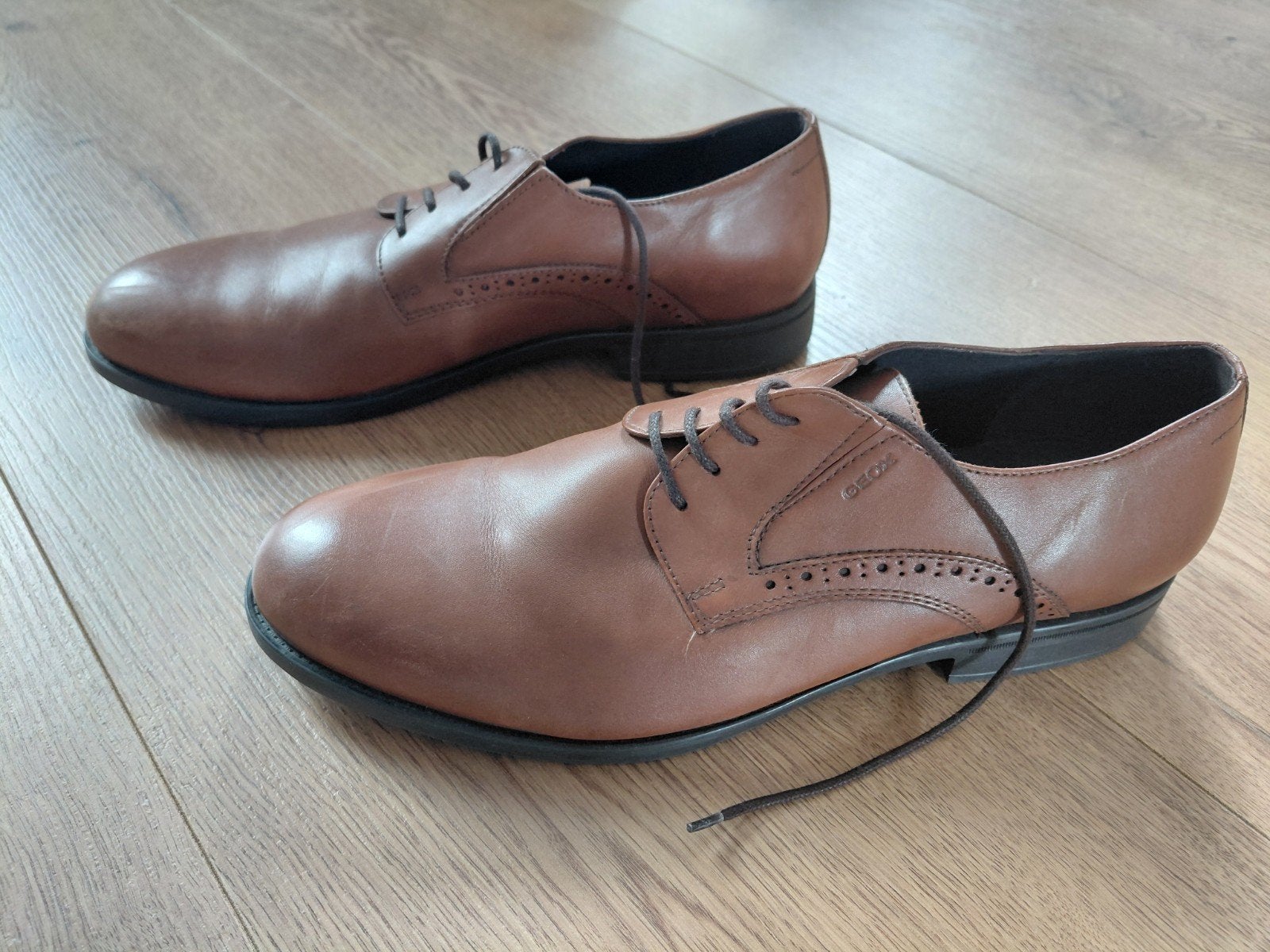 Geox Respiro Nette Schoenen - Maat 45 -46, Bruin, Ophalen of Verzenden, Zo goed als nieuw, Geox