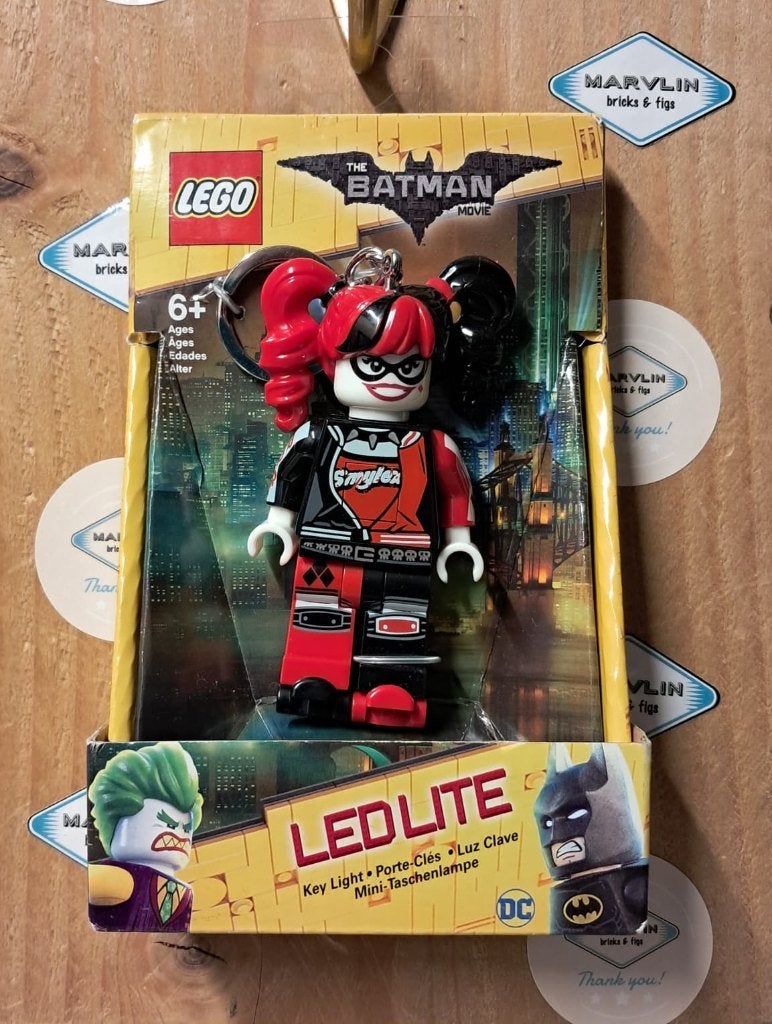 LEGO, Harley Quinn LED LITE sleutelhanger (groot) (nieuw), Overige thema's, Lego, Nieuw, Ophalen of Verzenden