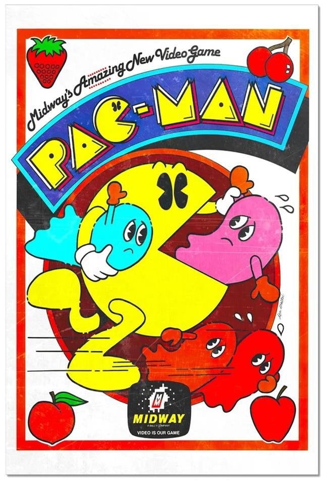 [Grote Retro ARCADE Game Poster] PACMAN | Pac Man, Verzenden, Nieuw, A1 t/m A3, Film en Tv