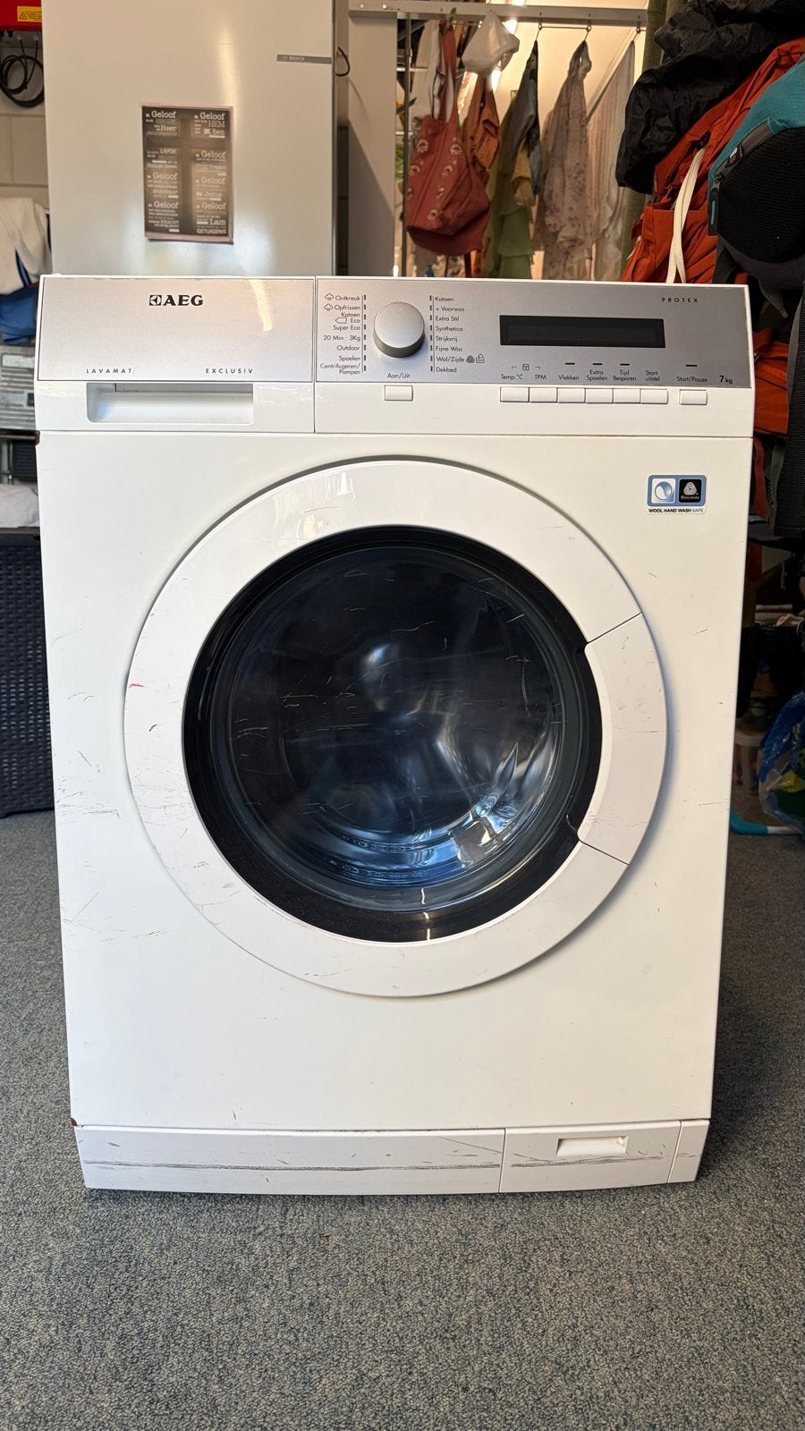 GRATIS - AEG 7kg Wasmachine - LAGERS HOORBAAR, Witgoed en Apparatuur, Wasmachines, Ophalen, Gebruikt, Wolwasprogramma, Voorlader