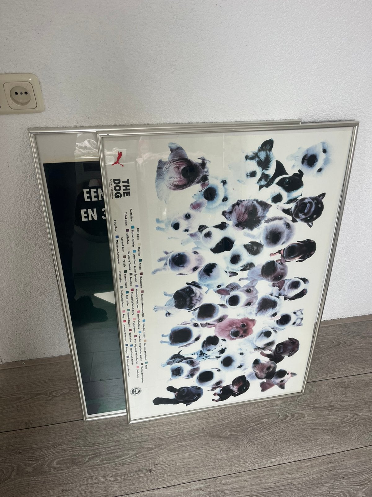 2 Ikea lijsten 83x63 cm zilverkleurig, Ophalen of Verzenden, Zo goed als nieuw