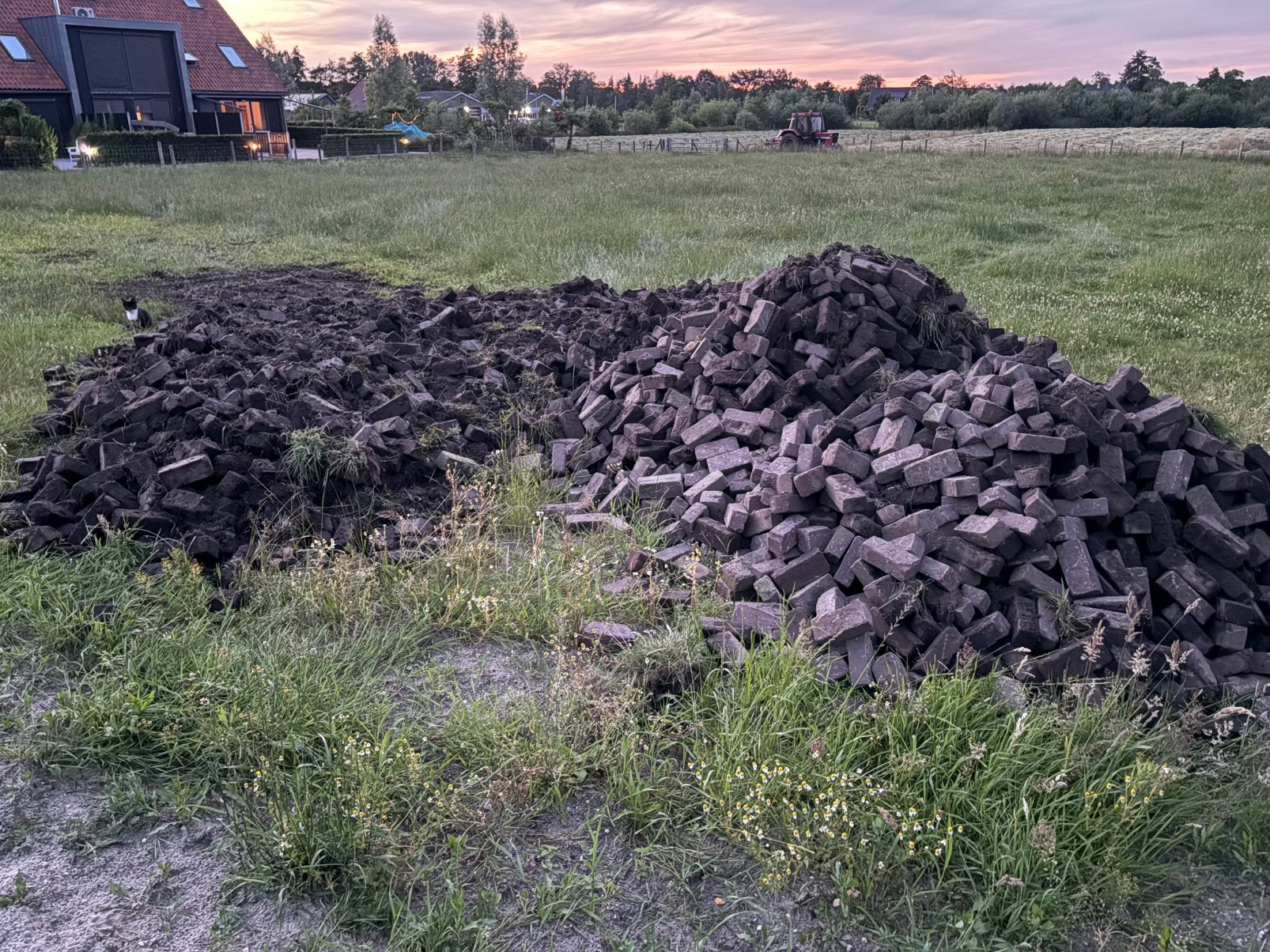 Oude gebakken dikformaat klinkers, Overige materialen, Gebruikt, Klinkers, Ophalen of Verzenden