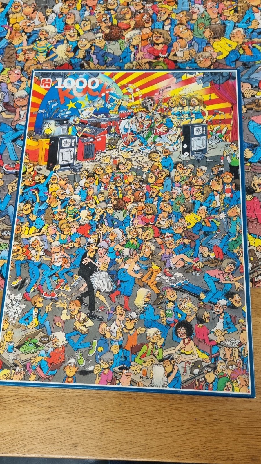Jan van Haasteren puzzel 1000 st.  Rock Around The Clock, Ophalen, 500 t/m 1500 stukjes, Zo goed als nieuw, Legpuzzel