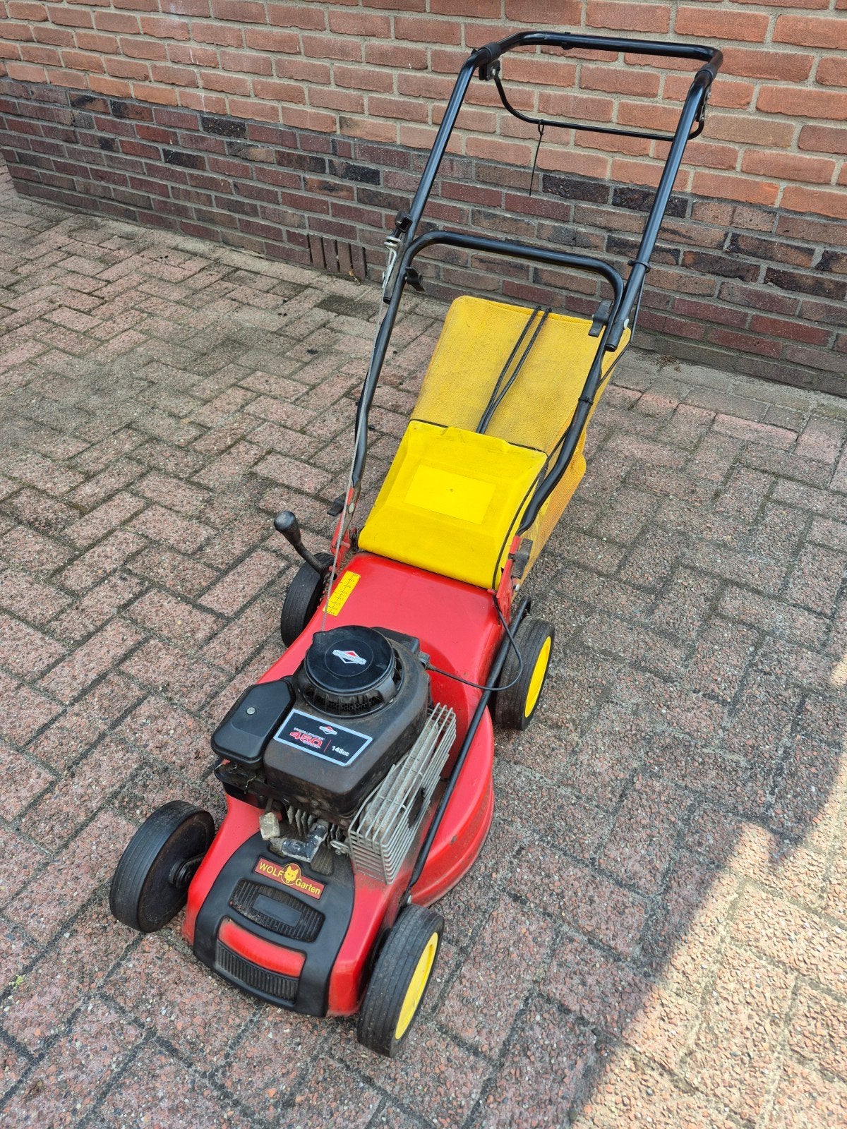 Wolf motormaaier te koop, Ophalen, Cirkelmaaier, Gebruikt, Opvangbak