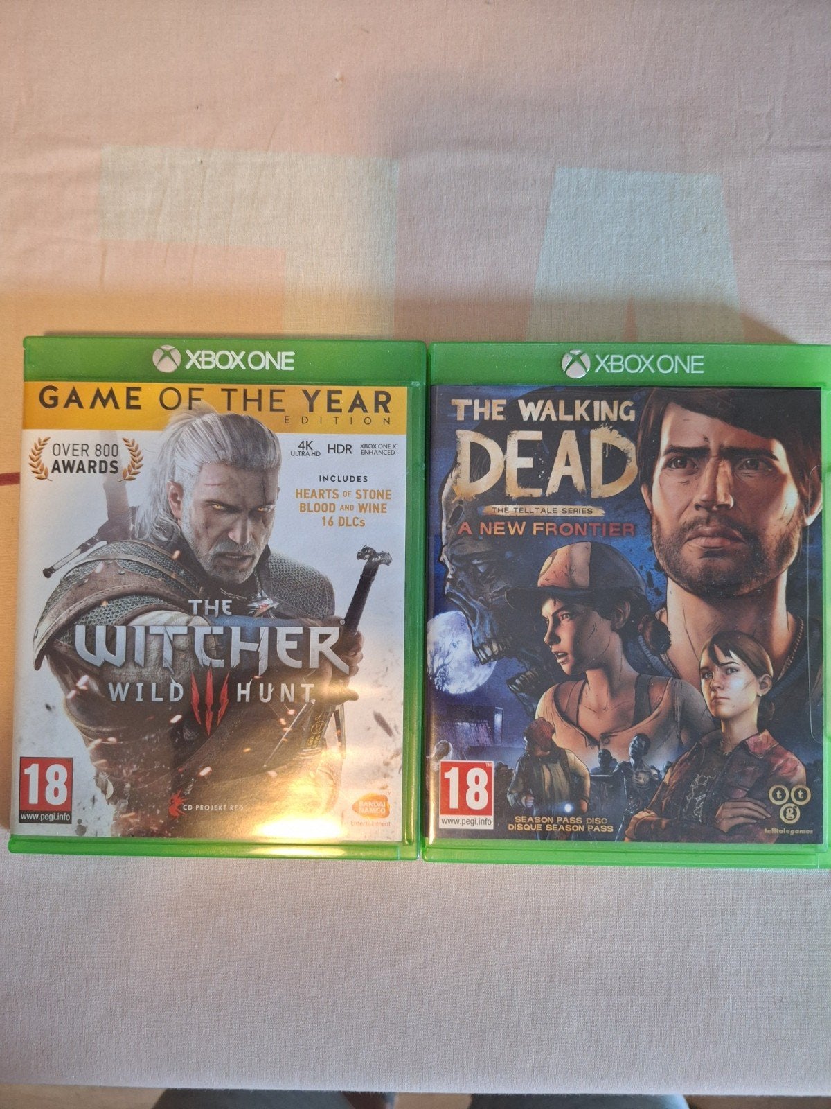 The Witcher 3 Wild Hunt GOTY & The Walking Dead Xbox One, Vanaf 18 jaar, 1 speler, Ophalen of Verzenden, Zo goed als nieuw