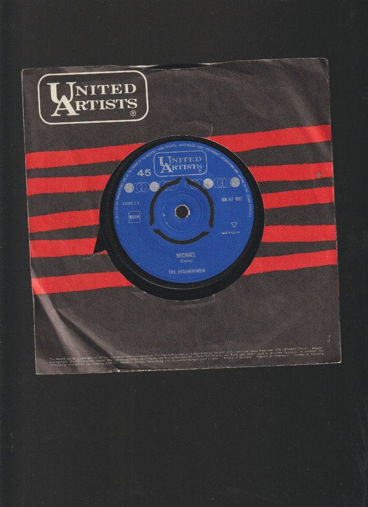 THE  HIGHWAYMEN  --  MICHAEL, Verzenden, Originele persing, 7 inch, Single