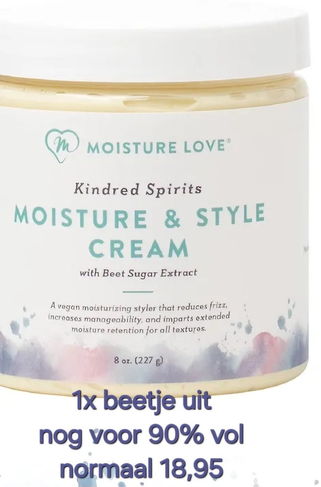 Moisture Love Kindred Spirits Moisture & Style Cream, Ophalen of Verzenden, Zo goed als nieuw, Haarverzorger of -hersteller