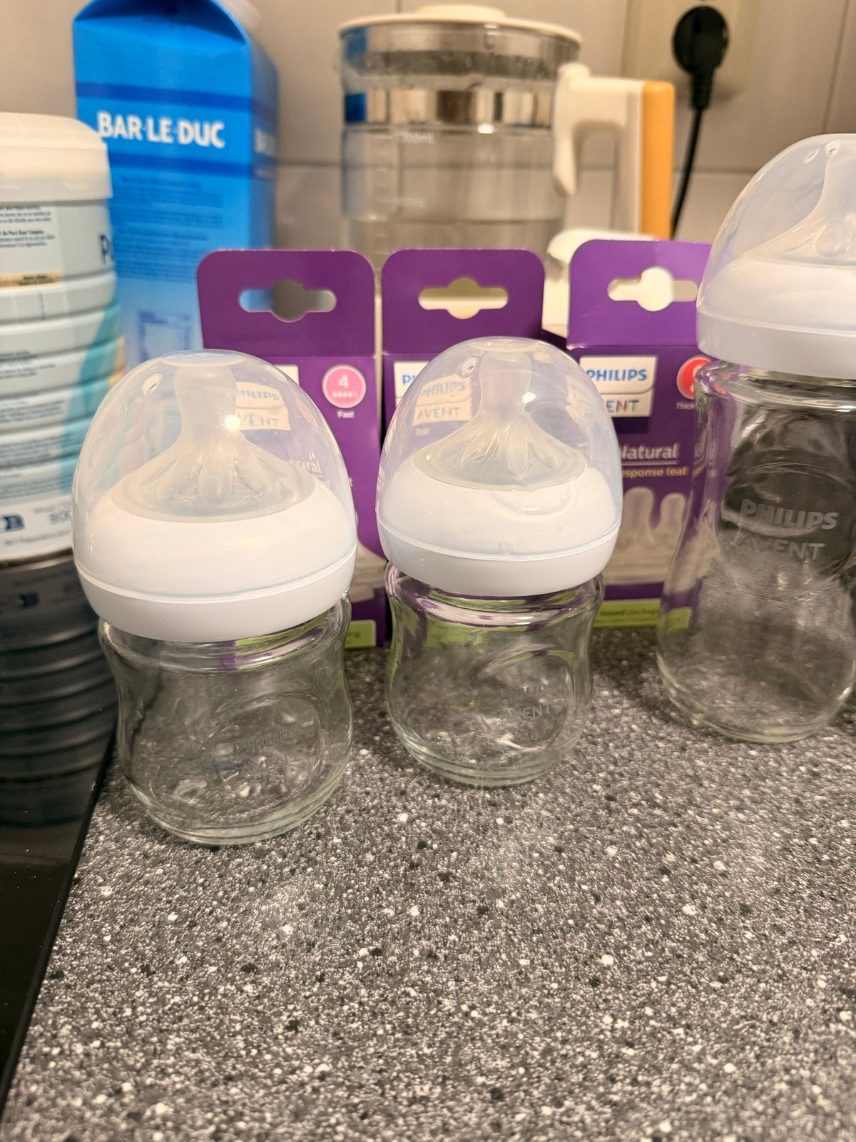 Philips Avent Natural Response flessenset met spenen, Zo goed als nieuw, Inclusief flessen, Babyfles, Philips Avent