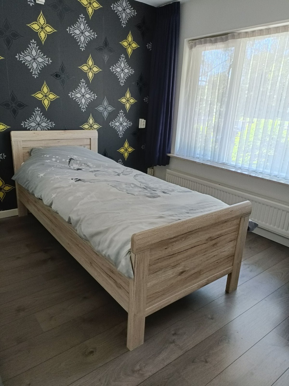 Bed ombouw Beter bed, Elbo. Verhoogde instap . 90x210, Huis en Inrichting, Slaapkamer | Bedden, Ophalen, 90 cm, Eenpersoons, 210 cm