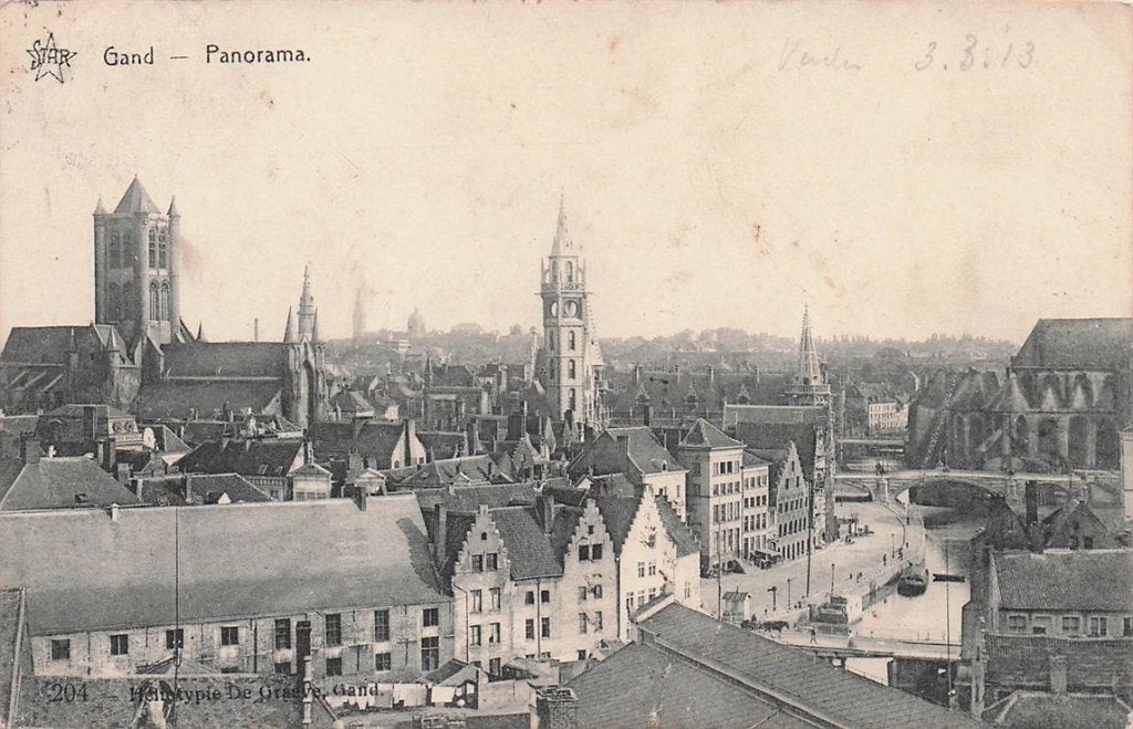 702-318-047 Gand Panorama, Verzenden, Voor 1920, Overig Europa