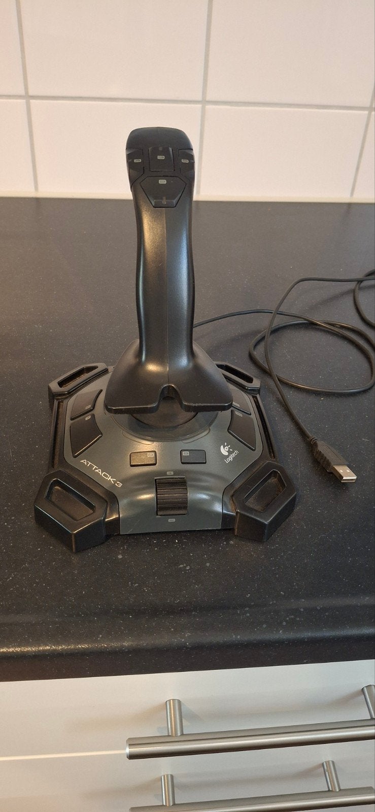 Logitech Attack 3 Joystick - Perfect voor Flight Sims, Ophalen of Verzenden, Gebruikt, Logitech