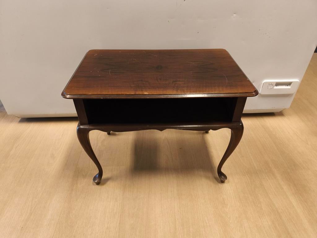 Queen Anne Bijzettafel kastje tafel hout, Huis en Inrichting, 50 tot 100 cm, Ophalen of Verzenden, Overige houtsoorten, Gebruikt