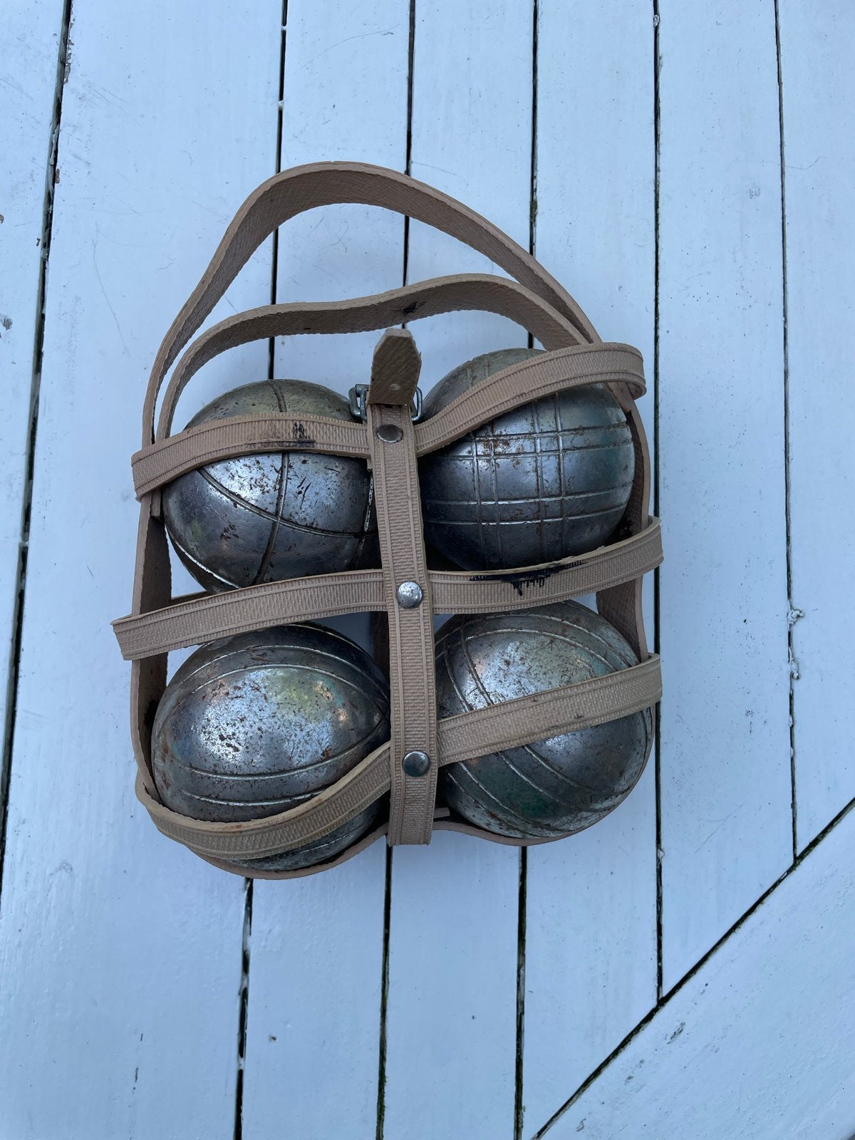 Vintage Jeu de Boules Ballen Set, Ophalen of Verzenden, Gebruikt